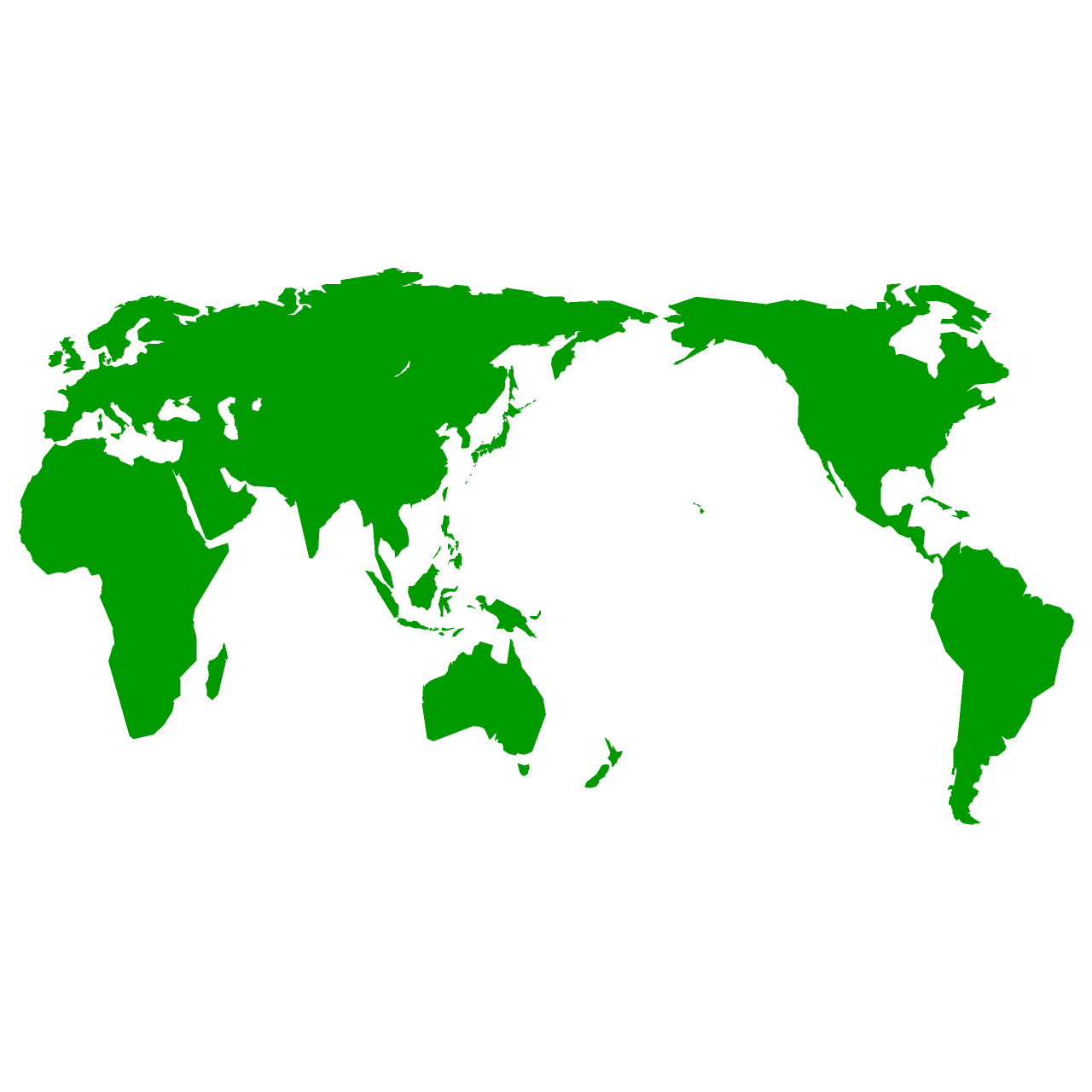 Cyber-styled world map